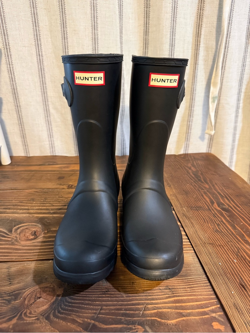 Hunter Black Women’s  Matte Short Rain Boots